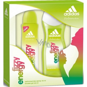 Adidas Fizzy Energy sprchový gél 250 ml + dezodorant sprej 150 ml, kozmetická sada