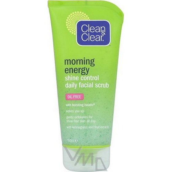 Clean & Clear Morning Energy Shine Control zmatňujúci peeling 150 ml