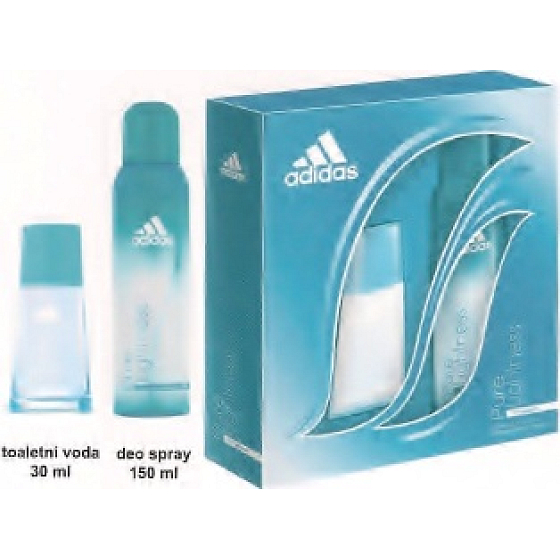 Adidas Pure Lightness toaletná voda 30 ml + dezodorant sprej 150 ml, darčeková sada