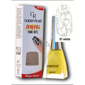 Golden Rose Graffiti Nail Art praskajúce lak na nechty odtieň 01 12 ml