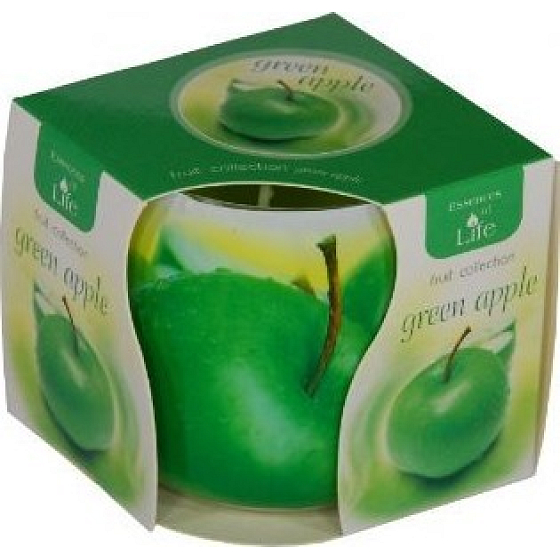 Essences of Life Green Apple aromatická sviečka v skle 100 g
