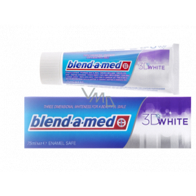 Blend-a-med 3D White bieliaca zubná pasta 75 ml