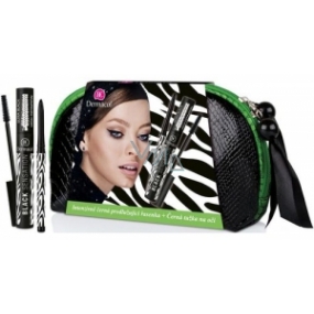 Dermacol Black Sensation riasenka 12,5 ml + ceruzka na oči 0,35 g, kozmetická sada