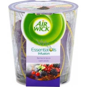 Air Wick Essential Oils Infusion Lesné plody vonná svíčkave skle 105 g