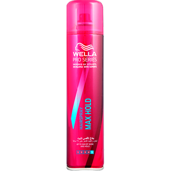 Wella Pro Series 5 Max Hold lak na vlasy pre silné spevnenie s leskom 400 ml