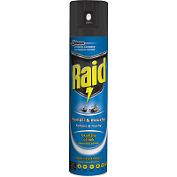 Raid sprej proti lietajúcemu hmyzu, proti komárom a muškám, 400 ml