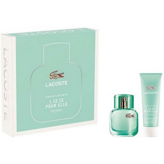 Lacoste Eau de Lacoste L.12.12 Pour Elle Natural toaletná voda pre ženy 30 ml + sprchový gél 50 ml, darčeková sada