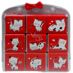 Nekupto Čokoládové puzzle Pre Teba Mačka 9 x 5 g, 11 x 11,5 x 0,7 cm