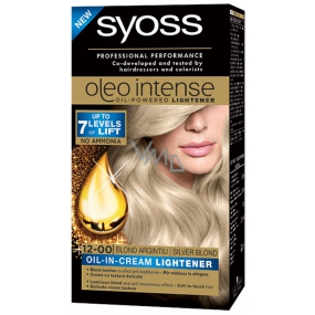 Syoss Oleo Intense Color farba na vlasy bez amoniaku 12-00 Striebristo blond