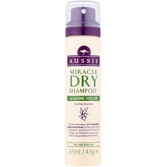 Aussie Aussome Volume suchý šampón pre jemné vlasy bez objemu 65 ml