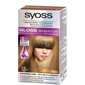 Syoss Gloss Sensation Šetrná farba na vlasy bez amoniaku 8-6 Medovo zlatý 115 ml