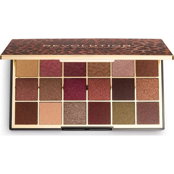 Makeup Revolution Wild Animal paletka očných tieňov Courage 18 x 1 g