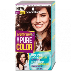 Schwarzkopf Pure Color farba na vlasy 5.0 Hnedá 60 ml