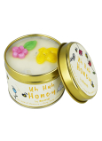 Bomb Cosmetics Med - Uh Huh Honey Vonná prírodné, ručne vyrobená sviečka v plechovej dóze horí až 35 hodín