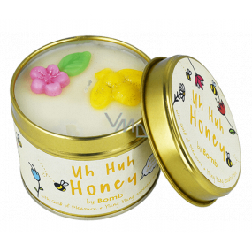 Bomb Cosmetics Med - Uh Huh Honey Vonná prírodná, ručne vyrobená sviečka v plechovej dóze horí až 35 hodín