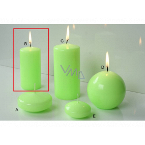 Lima Reflex fosforové zelená sviečka valec 50 x 100 mm 1 kus