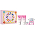 Versace Bright Crystal toaletná voda pre ženy 90 ml + telové mlieko 100 ml + sprchový gél 100 ml + toaletná voda pre ženy 5 ml, darčeková sada pre ženy