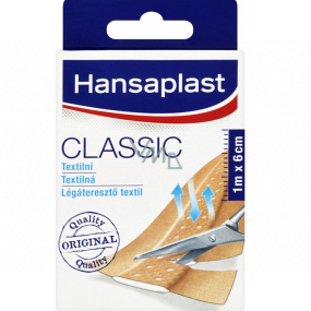 Hansaplast Classic silno priľnavá náplasť 1 m x 6 cm