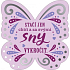 Albi Závesná plaketa motýľ Splnené sny 9 x 10 cm