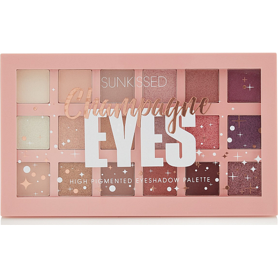 Paleta očných tieňov Sunkissed Champagne Eyes 18 x 1 g