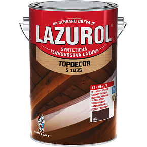 Lazurol Topdecor S1035 tenkovrstvá lazúra na drevo T083 višňa, 4,5 l