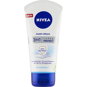 Nivea 3v1 Care & Protect krém na ruky, 75 ml