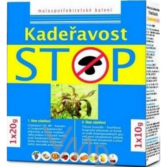 Kučeravosť Stop dvojfázový prípravok na ochranu rastlín 1x20 g + 1x10 g
