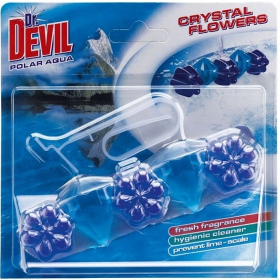 Dr. Devil Polar Aqua Crystal Flowers Wc záves 30 g