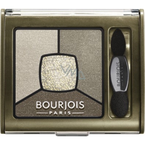 Bourjois Smoky Stories Quad Eyeshadow Palette očné tiene 04 Rock This Kaki 3,2 g