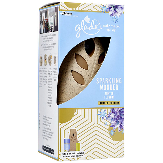 Glade Sparkling Wonder Winter Flowers automatický osviežovač vzduchu sprej 269 ml