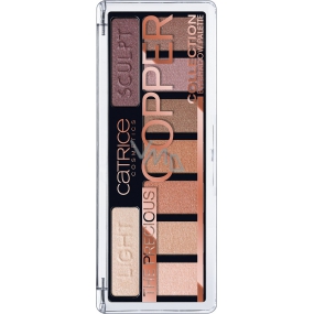 Catrice The Precious Copper Eyeshadow Palette paleta očných tieňov 010 Metallux 10 g