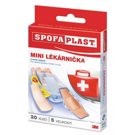 3M Spofaplast Mini lekárnička 5 druhov náplastí 20 kusov