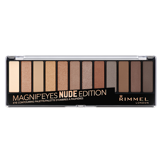 Rimmel London Magnifeyes Paleta očných tieňov 001 Nude Edition 14,16 g