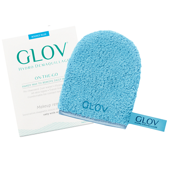 Glove Hydro Demaquillage On-The-Go Bouncy Blue odličovacie rukavice 1 kus