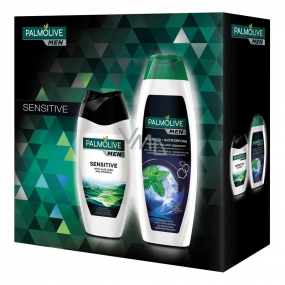 Palmolive Men Sensitive sprchový gél pre mužov 250 ml + Palmolive Men Invigorating šampón 350 ml, kozmetická sada