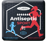 Carin Antiseptic Šport ultratenké hygienické vložky s krídelkami pre šport 9 kusov