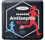 Carin Antiseptic Sport ultratenké hygienické vložky s krídelkami pre šport 9 kusov