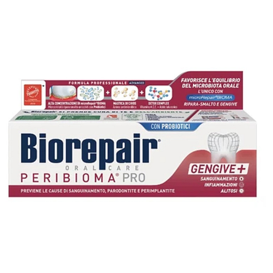 Biorepair Peribioma Pro zubná pasta pre krvácajúce alebo zápalové ďasná 75 ml