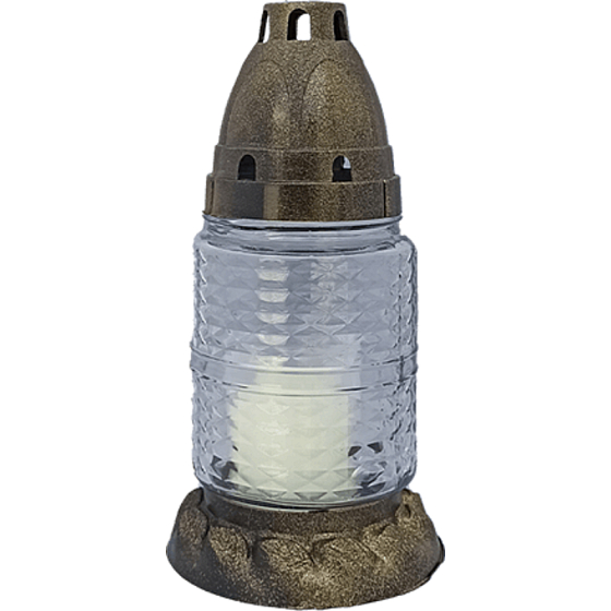 Rolchem Malá sklenená lampa 17 cm 30 g Z05