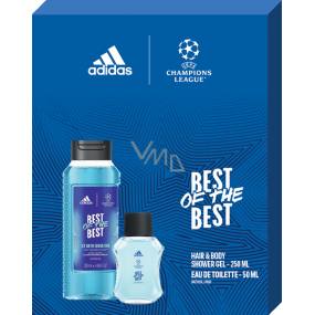 Adidas UEFA Champions League Best of The Best toaletná voda 50 ml + sprchový gél 250 ml, darčeková sada pre mužov