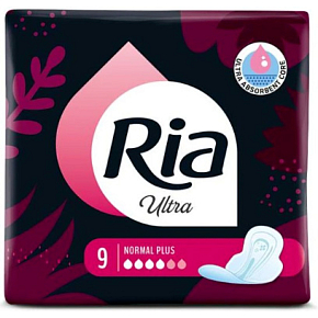 Ria dámske vložky Ultra Normal Plus, 9 ks