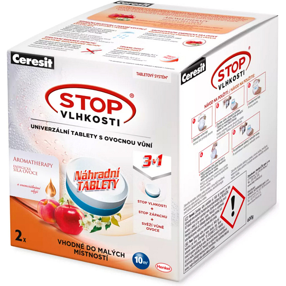 Ceresit Stop Vlhkosti náhradné tablety s ovocnou vôňou 2 ks 600g