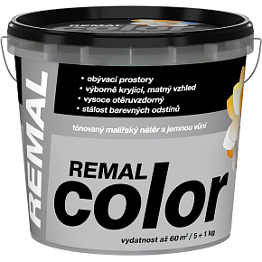 REMAL Color maliarska farba na stenu Platina, 5+1 kg