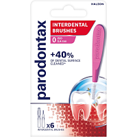 Parodontax medzizubné kefky rovné vel. 0 (0,4 mm), 6 ks