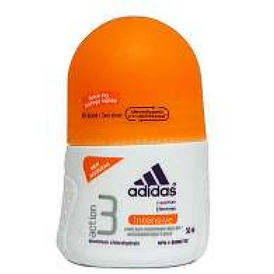 Adidas Action 3 Intensive guličkový antiperspirant dezodorant roll-on pre ženy 50 ml