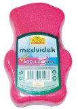 Abella Medvedík Kids kúpeľová špongia pre deti rôzne farby 12 cm 1 kus