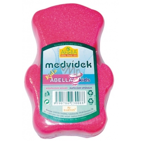 Abella Medvedík Kids kúpeľová špongia pre deti rôzne farby 12 cm 1 kus