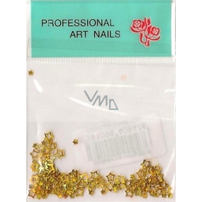 Professional Art Nails ozdoby na nechty hviezdičky zlatej 1 balenie