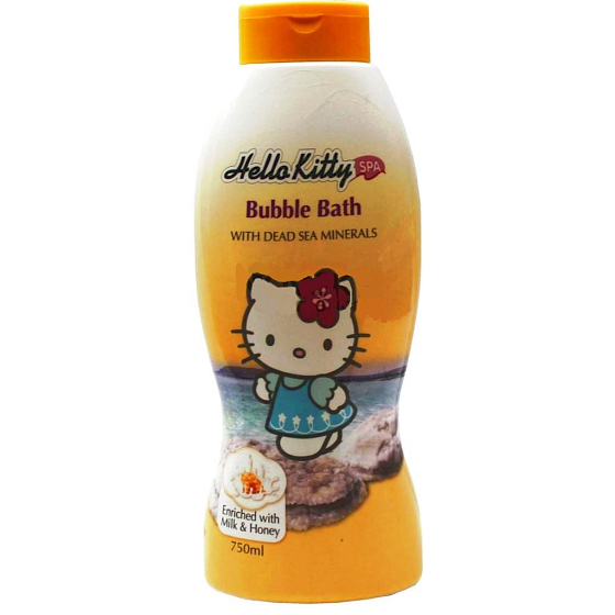 Hello Kitty Milk & Honey Mŕtve more pena do kúpeľa s minerálmi pre deti 750 ml