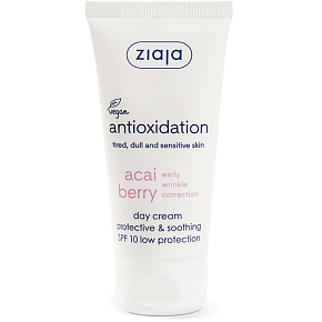 Ziaja Acai Berry SPF 10 ochranný, upokojujúci denný pleťový krém 50 ml